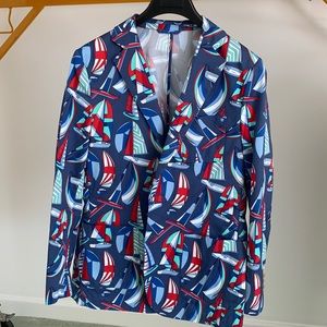Vineyard Vines sail boat print sport coat